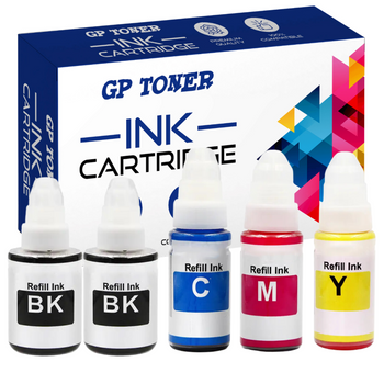 Sada 5x inkoustu pro Canon Pixma G1400 G2416 G3411 GP-C490CMYKK