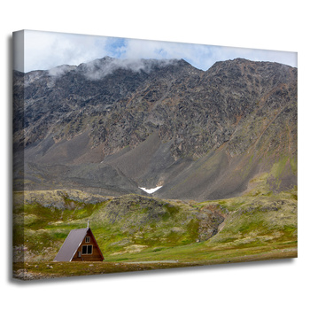 Obraz na plátně Příroda Chata na horách 40x30 cm