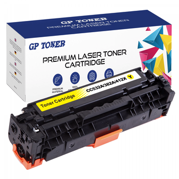 TONER PRO HP CC532 CE412 CF382 CP2020 CP2025 CM2320 - CC532A GP-H532A/412X/382X