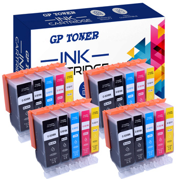 20x inkoustová cartridge pro Canon C520XL CMYK x4 GP Pixma IP3600 4600 MP540 550 MX860