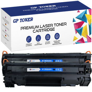 Sada 2x náhradní toner pro tiskárnu HP LaserJet Pro M225dw M125a M127fn 83A CF283A GP-HCF283A x2