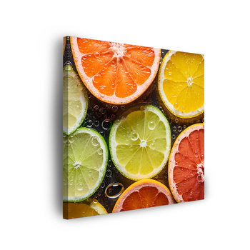Obraz Citrus Freshness Lime Grapefruit Lemon 90x90