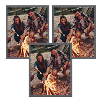 3x Šedý rám 50x70, I L13,15,064, Kamenně šedé plexi šedé