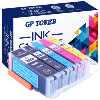 5x náhradní inkoustové náplně pro Canon Pixma TS6150 TS6151 TR7550 TR8550 - SADA GP-C580CMYK