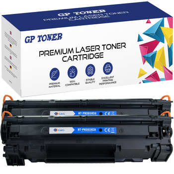 Sada 2x náhradní toner pro tiskárnu HP LaserJet Pro M201d M225dw 201n 83A CF283X GP-HCF283X x2