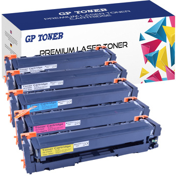 Sada 5x náhradní toner pro tiskárnu HP ColorJet Pro 254dw M274dn M270 Series GP-H404X/CF544X CMYKK