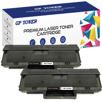 Sada 2x náhradní toner pro HP Laser 107a 135w 137fnw GP-H106A S ČIPEM x2 GP TONER