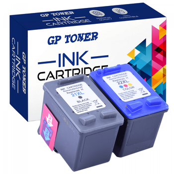 2x kompatibilní inkoust HP 21XL+22XL PSC 1410, 1417 D1460, F4180, F2180, F2280, 4355 2-balení SADA GP-H21XL+H22XL