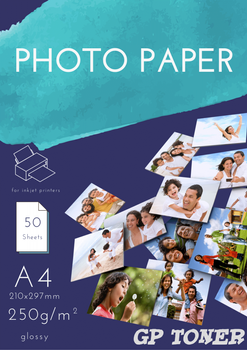Lesklý fotopapír A4 250g 50 ks PAP-A4-FOTO250