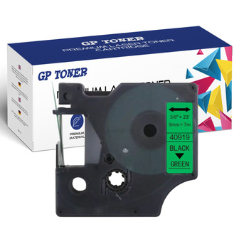 DYMO D1 9mm 7m zelená černá páska GP-DY40919