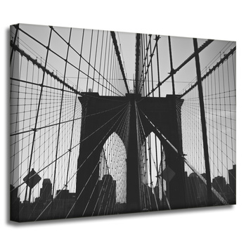 Obraz na plátně Architektura Brooklyn Bridge 40x30 cm
