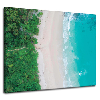 Obraz na plátně Mořské vlny Písek Příroda 100x80 cm