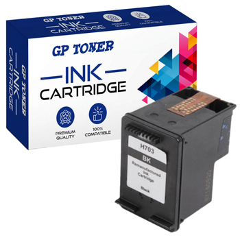 Kompatibilní inkoustová kazeta pro HP 703XL DeskJet K109a K209a K510 D730 F735 - GP-H703BK Černá