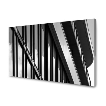 Obraz na plátně Černobílá Moderní konstrukce 40x30 cm