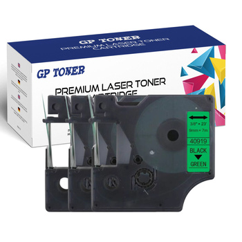 3x páska DYMO D1 9 mm 7 m zelená černá GP-DY40919 x3