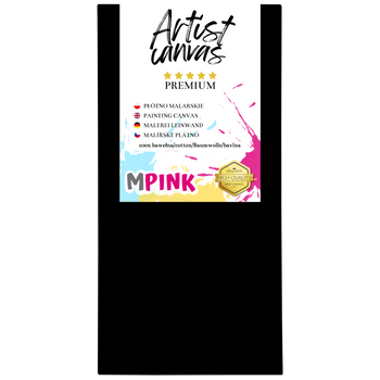 Malířské plátno 30X60 cm Černé plátno Ideální pro malování