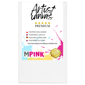 Malířské plátno 60X100 cm Bílé plátno Ideální pro malování