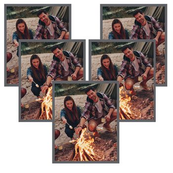 5x šedý rám 40x50, I L13,15,064, kamenné šedé plexi