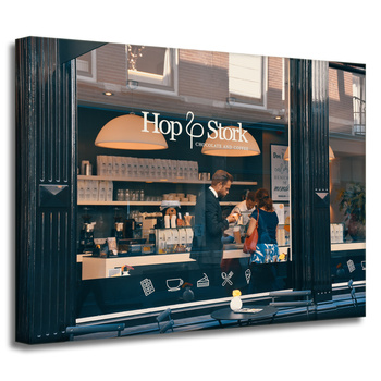 Obraz na plátně Architecture Café 40x30 cm