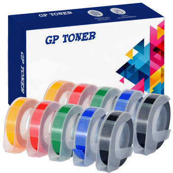 Sada 10ks DYMO pásky 3m 9mm UNI-D5238CMYKGR X2