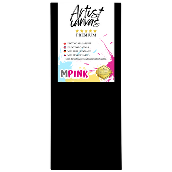 Malířské plátno 40X120 cm Černé plátno Ideální pro malování