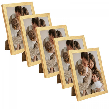 SET Zlatý rám obrazu 18x24 - 5 ks