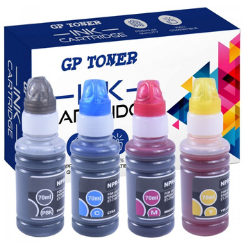 Sada náhradních inkoustů pro Epson C13T00R140 Epson EcoTank L7160 L7180 ET7700 ET7750 L7188 - GP-E106CMYK