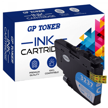 Kompatibilní inkoustová kazeta pro Brother LC3237 MFC-J5945dw MFC-J6945dw azurová