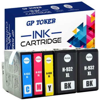 Kompatibilní 5x inkoustová kazeta HP 932XL 933XL Officejet 6100 6600 6700 7510 7610 Kit