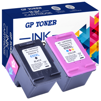 2x inkoustové náplně HP 650XL 1515 2515 2645 3515 3545 4515 XXL - GP-H650XL BK+CMY sada
