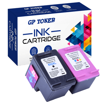 2x inkoustové náplně pro HP 652 XL Deskjet Ink Advantage 1115 2135 2136 3635 3775 3785 3835 4535 - náhradní GP-H652XL CMYK