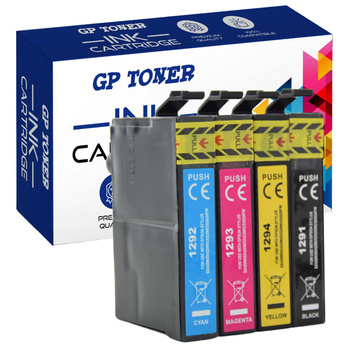 Sada 4x náhradních inkoustů pro Epson Stylus Office T1295 GP-E1295CMYK