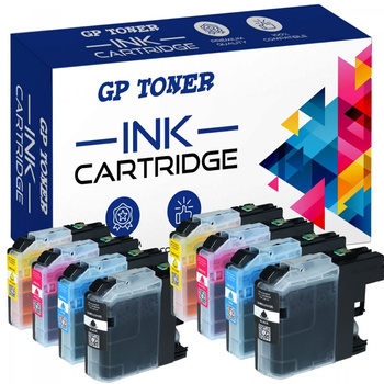8x kompatibilní inkoustová kazeta Brother LC123 DCP-J132w J152w J552dw MFC-J4410dw 4510dw - GP-B123CMYKx2 XL SADA