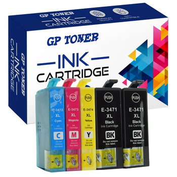 5x náhradní inkoustová kazeta pro Epson T3471 T3472 T3473 T3474 Epson WorkForce Pro WF-3700 Series Pro WF-3720 DWF Pro WF-3720 Pro WF-3725 SADA DWF GP-E3476CMYKK