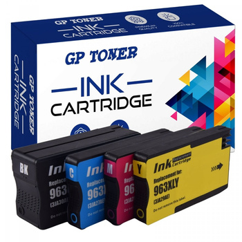 4x inkoustové náplně pro HP 963 XL OfficeJet Pro 9010 9013 9014 9015 9016 9019 9020 9021 9022 9023 9025- GP-H963XL CMYK
