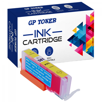 Kompatibilní inkoustová kazeta Canon Pixma TS6150 TS6151 TR7550 TR8550 CLI-581XL žlutá - GP-C581XL Y