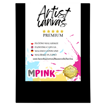 Malířské plátno 30X40 cm Černé plátno Ideální pro malování