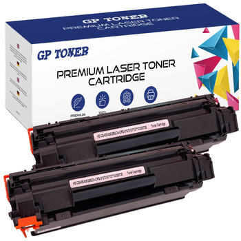 Sada 2x náhradní tonerové kazety pro tiskárnu HP GP-H435/CB436/CE285A x2 M1120MFP M1522N M1120n GP-HCB435/CB436/CE285A x2 Black