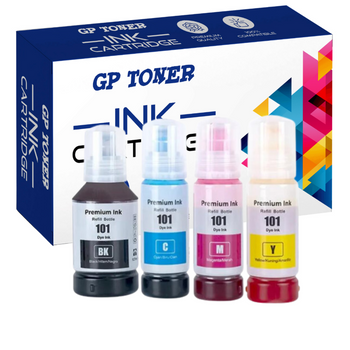 Sada 4x náhradní inkoust pro Epson EcoTank 4260 4150 6276 GP-E101CMYK