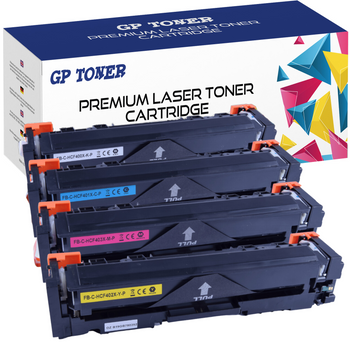 Sada 4x náhradní tonerové kazety pro HP LaserJet M280nw M281fdn M254nw GP-H404X CMYK GP