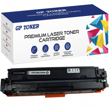Náhradní tonerová kazeta pro HP CF530A/205A HP Color LaserJet Pro M154nw MFP M180fndw MFP M180n MFP M181fw GP-HCF530A BK