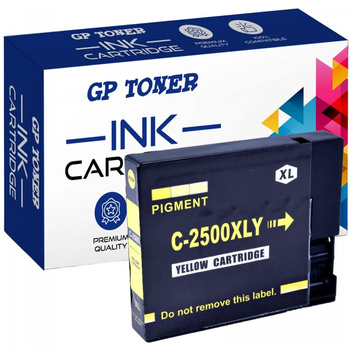 Náhradní inkoust pro Canon PGI-2500XLY Maxify iB4000 iB4050 iB4150 MB5000 MB5155 MB5350 MG5450- GP-C2500XL Y