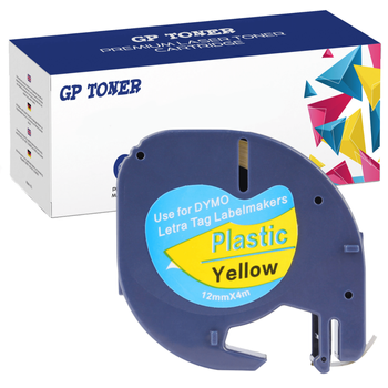 Dymo páska LetraTag 59423 12mm x 4m žlutá plastová - náhradní GP-DY59423