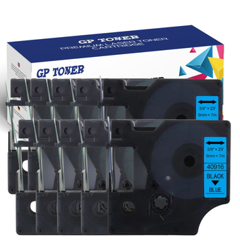 10X páska DYMO D1 9 mm 7 m modročerná GP-DY40916 x10