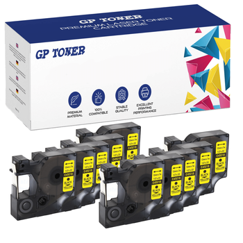 10x Dymo páska D1 45018 Žlutá Černá 12mmx7m GP-DY45018 x10