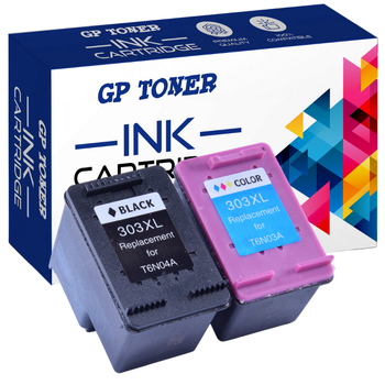 Náhradní 2x inkoustové náplně pro HP 303 XL ENVY Photo 6220 6230 7130 7830 - GP-H303XL BK+CMY