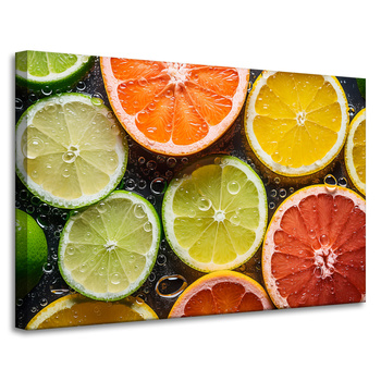 Obraz Citrus Freshness Lime Grapefruit Lemon 90x60
