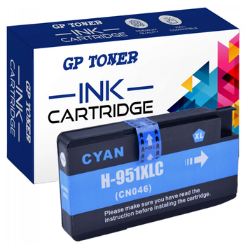 Kompatibilní inkoustová kazeta pro HP 951XL OfficeJet Pro 8100 8600 251dw azurová