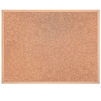 Korková deska dřevěný rám 90x60 cm - TKD-9060