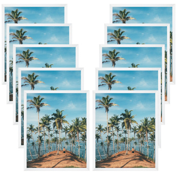 10x Rám Bílý 24x30, I L13,15,063, Plexisklo